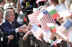 George Bush in Bulgaria